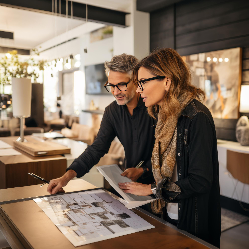 Personalized Design Consultation at Hommes Design Orlando Showroom